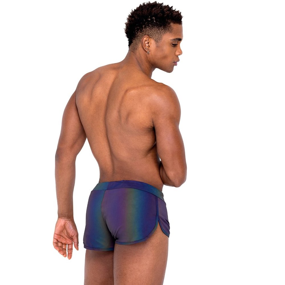 Reflective Runner Style Shorts with Drawstring - Picture 14 of 15